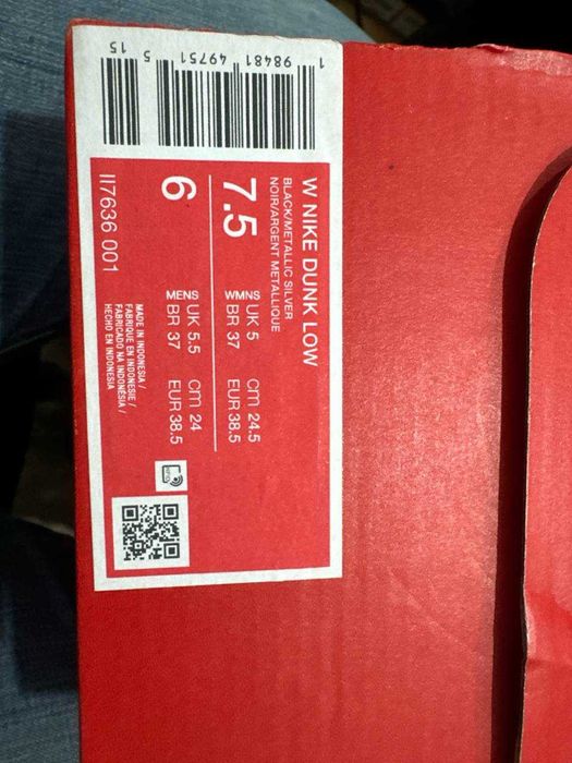 Женские кроссовки Nike Dunk Low Anthracite! Новые в коробке! Оригинал!