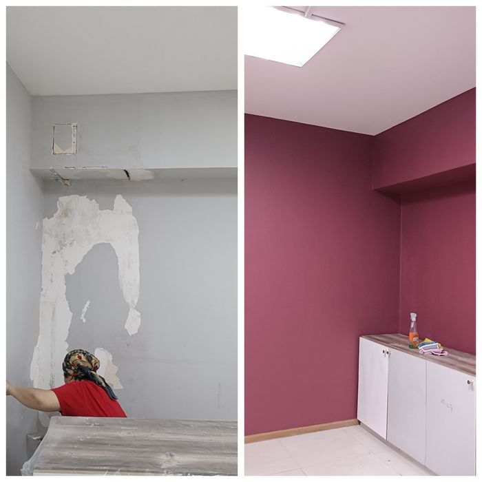 Покраска стен. Услуги маляров.