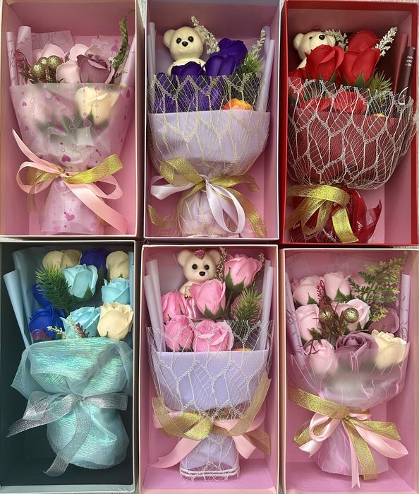 Букеты из мыла с доставкой в любую часть города!