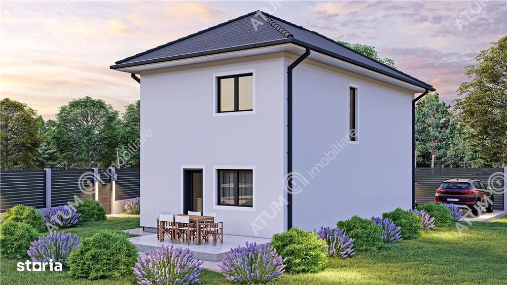 Casa individuala la cheie 4 camere decomandate si 340 mp teren
