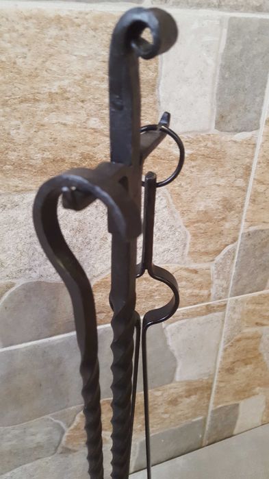 Комплект ковани прибори за камина