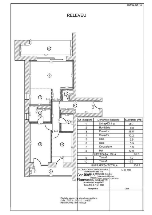 3 camere Baneasa | The Ivy Residence | Gradina proprie - 1000 E +TVA