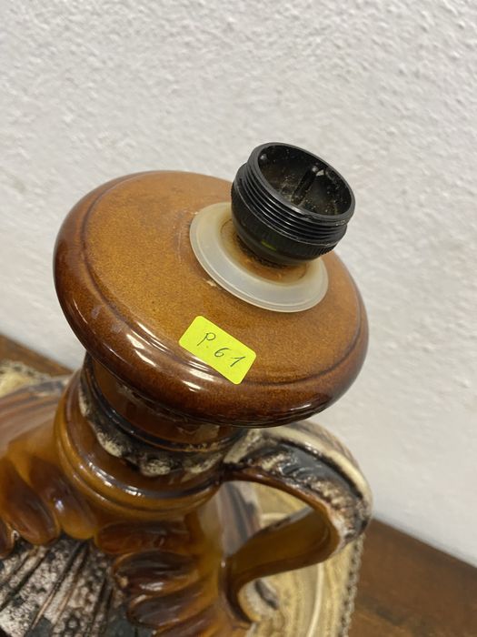 Винтидж немска лампа West German pottery 1960те колекционерска