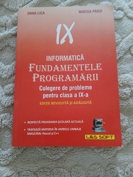 Culegere informatica l and s clasa a 9 a