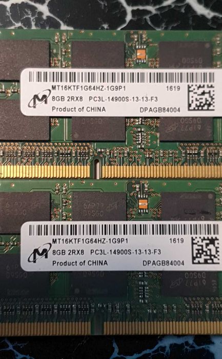 Memorie Laptop 16GB DDR3 1866 sodimm, kit 2 x 8GB DDR3L 14900S