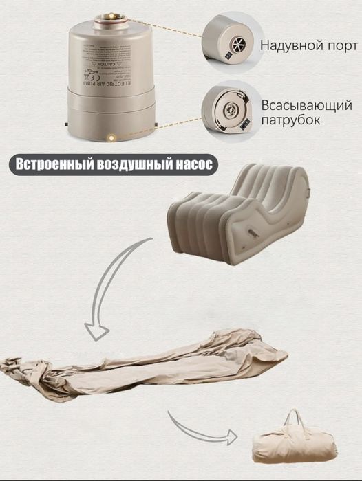 Надувной диван. Жаңа жағдайда. +18