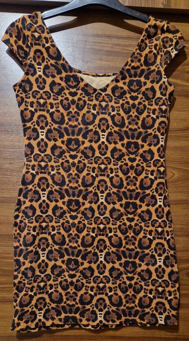 Rochie mini animal print