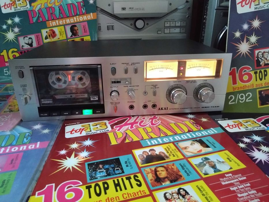 AKAI GXC-715D  2-head 2-motor Argintiu cassette deck