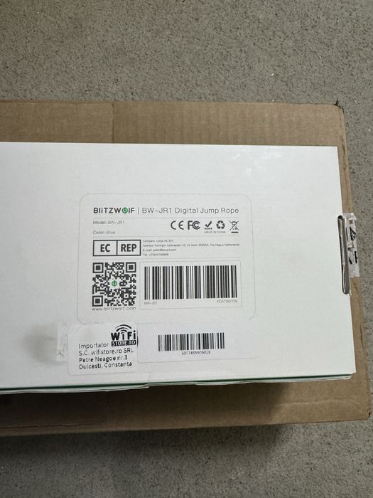 Coarda de sarit digitala Blitzwolf BW-JR1 cu contor (negru)