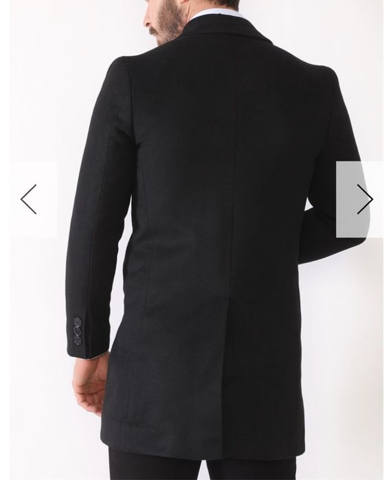 Мужко черно палто