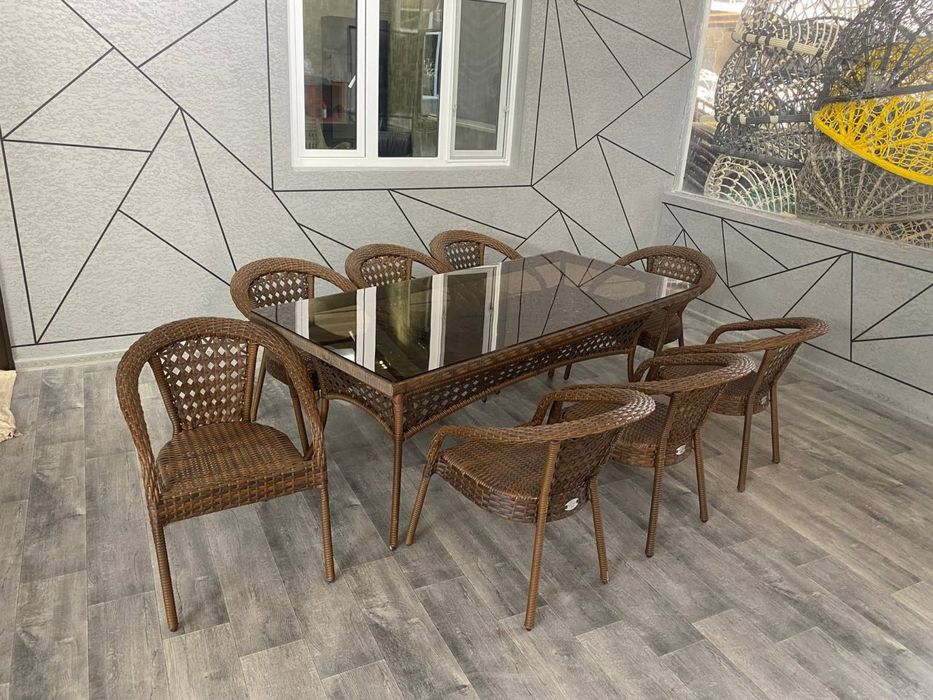 Ratan tuqima stol stul 8 tali aksiya ARTMETAL