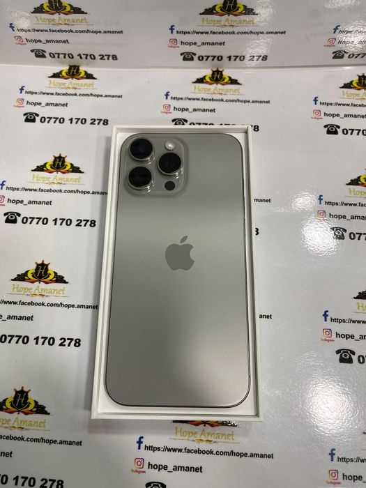 Hope Amanet P13 / iPhone 16 Pro Max / 256 GB / Natural Titanium