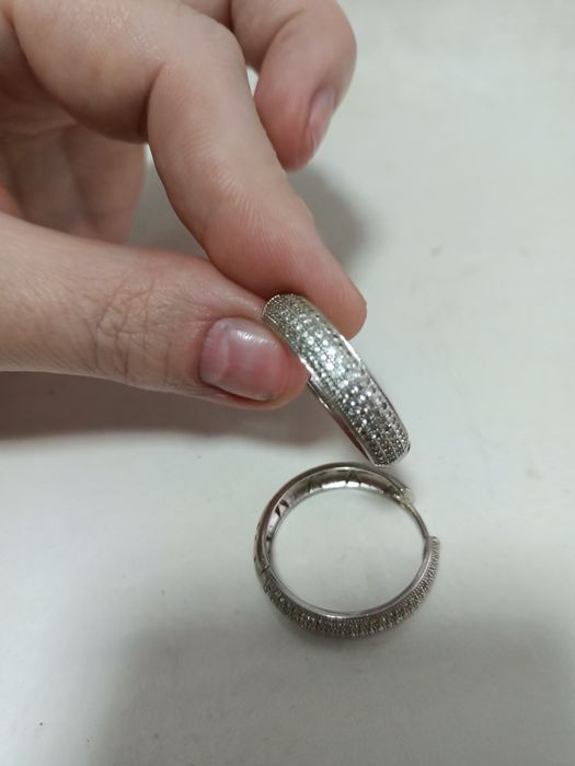 Серьги женские, серебро