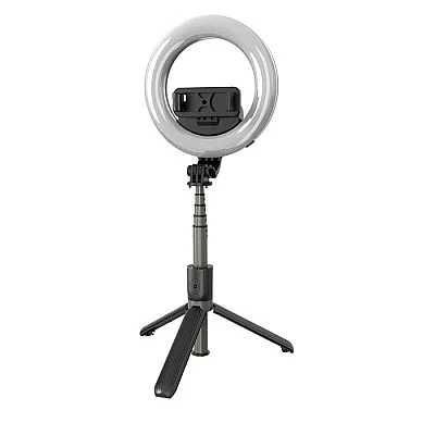 Lampa cu inel Selfie Stick Ring Light Bluetooth L07, portabil, 90cm