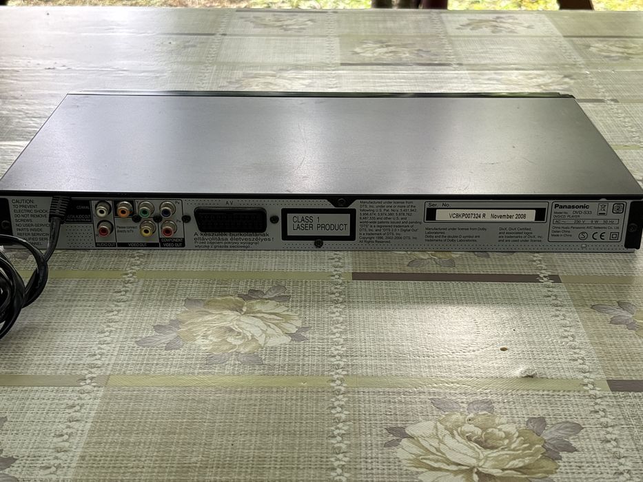 Vand DVD-S33 Panasonic 2008