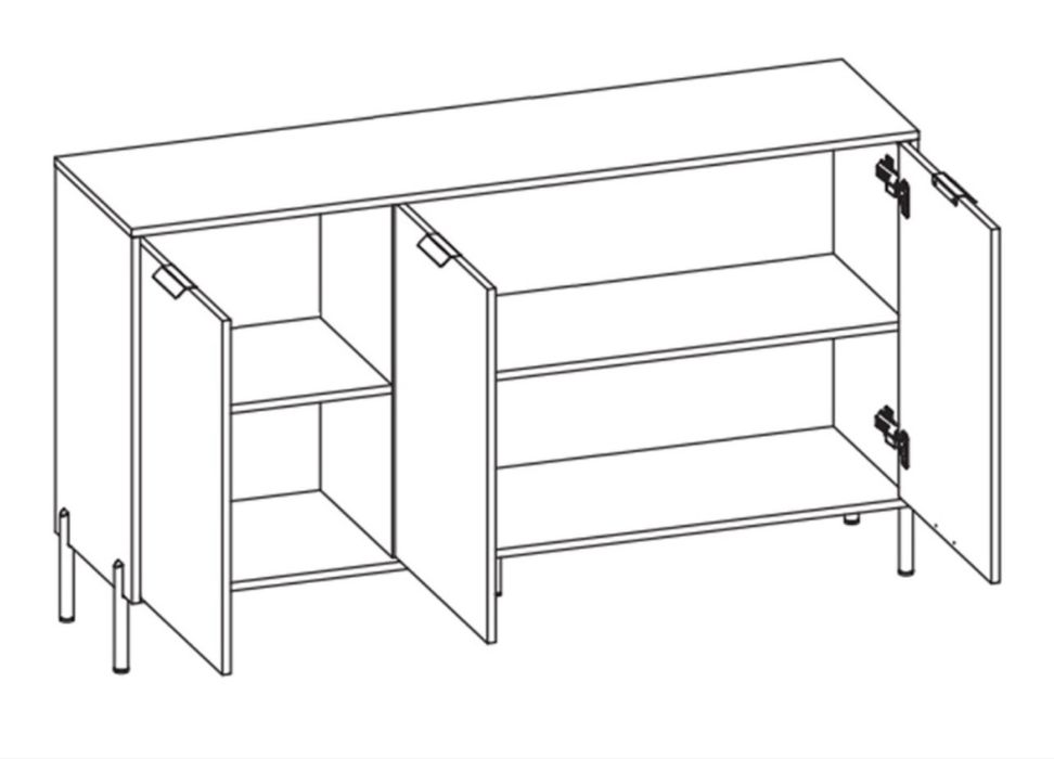 Продам новый шкаф витрина и комод