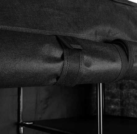 Четирикрилен текстилен гардероб органайзер за дрехи и обувки