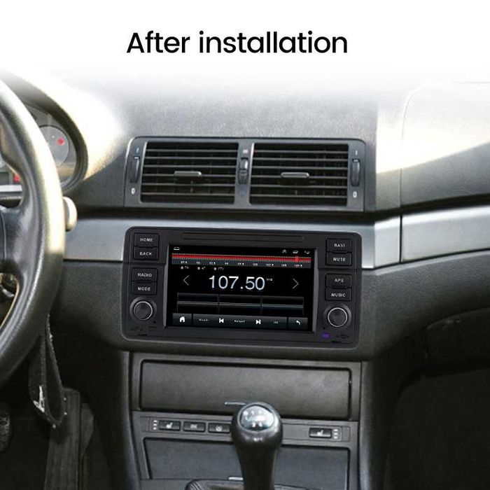 Navigatie BMW E46 Android 14 Carplay Youtube Waze 1/8 GB + CAMERA