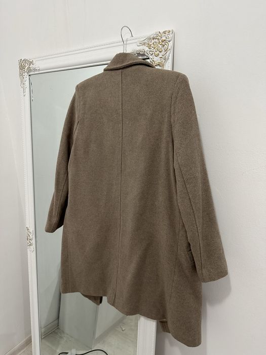 Дамско палто бежово/ кафяво