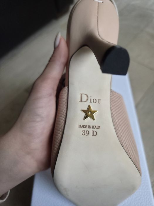 Dior J'Adior Slingback Pump Nude Technical Fabric