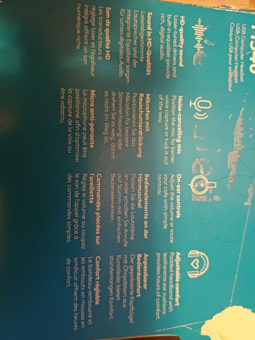 Casti  cu microfon Logitech h540 mufa usb pentru calculator