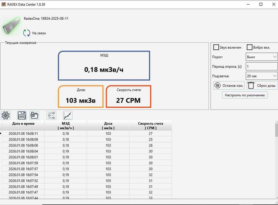 Дозиметър RADEX One (СБМ-20М)