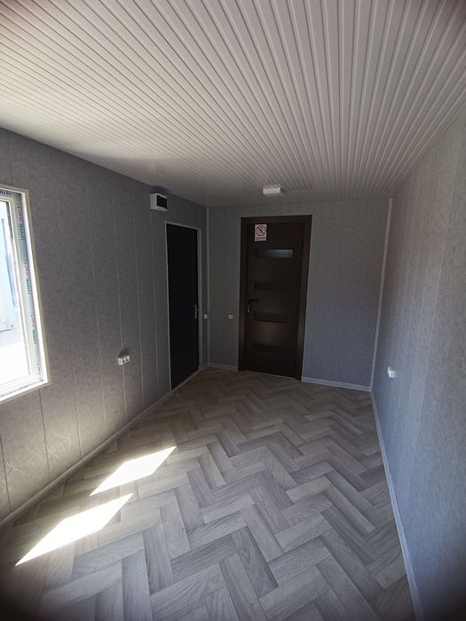 6 metrli konteyner domik 1 xonali ofis san uzel dush bilan