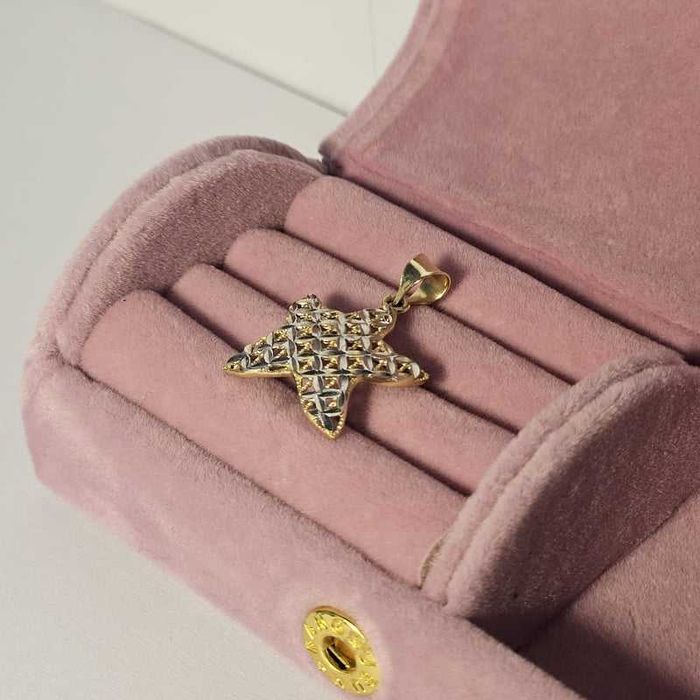 Pandantiv in forma de stea din aur galben 14K, 1.30 Grame