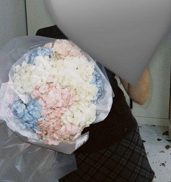 СВЕЖИЙ БУКЕТ из 9 разных Гортензий