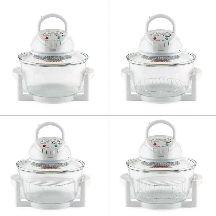 Комбинирана 2 в 1 халогенна фурна и еър фрайър 12 литра