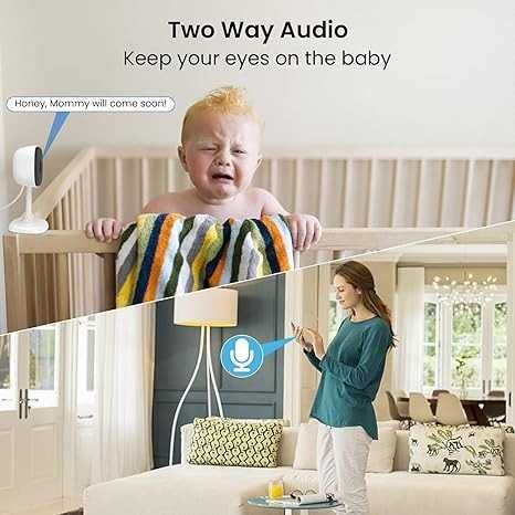 Set 2x camere supraveghere AI smart pentru interior