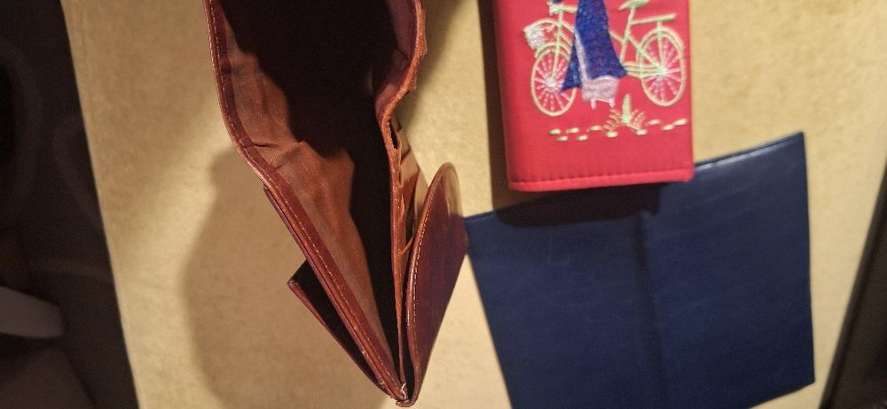 Унисекс портфейл Umbro AJAX, дамско портмоне естествена кожа