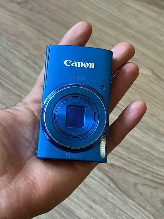 Aparat foto digital camera foto Canon IXUS 155 20 mp 10X Zoom card 8gb,baterie si incarcator,optiune printare data si ora pe poza