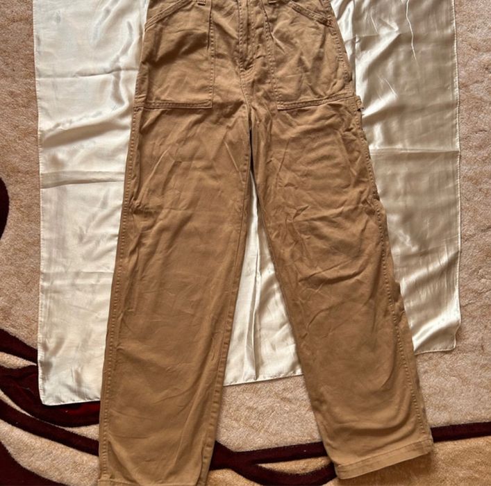 Blugi Baggy Largi Bej Mărimea S H&M
