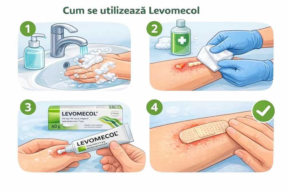 Levomecol Unguent 40g(4 buc.)- Antibacterian și cicatrizant rapid