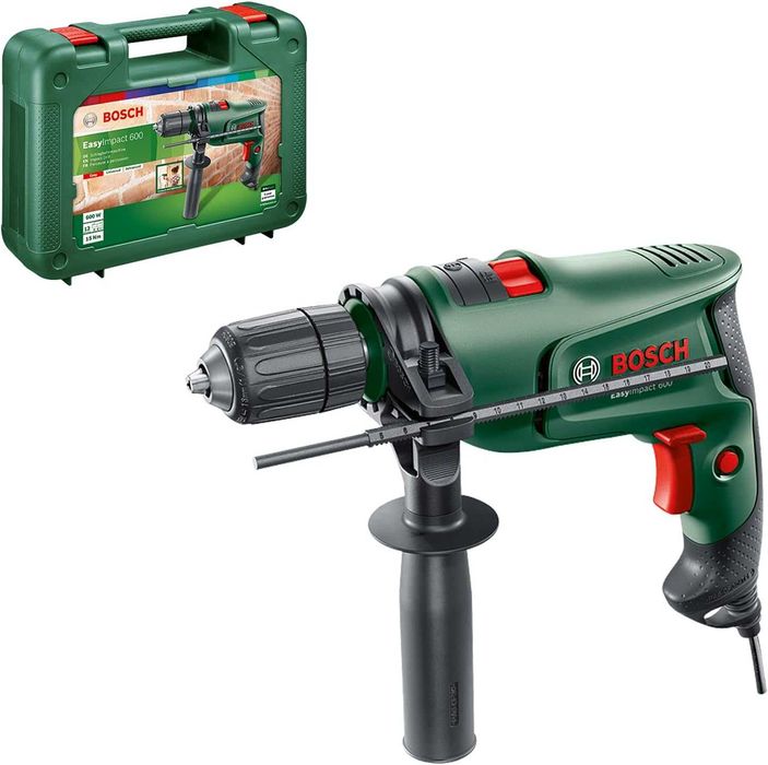 ПРОМО Нова 2г Гаранция Ударна Бормашина Bosch EasyImpact 600, 600W, 0603133000