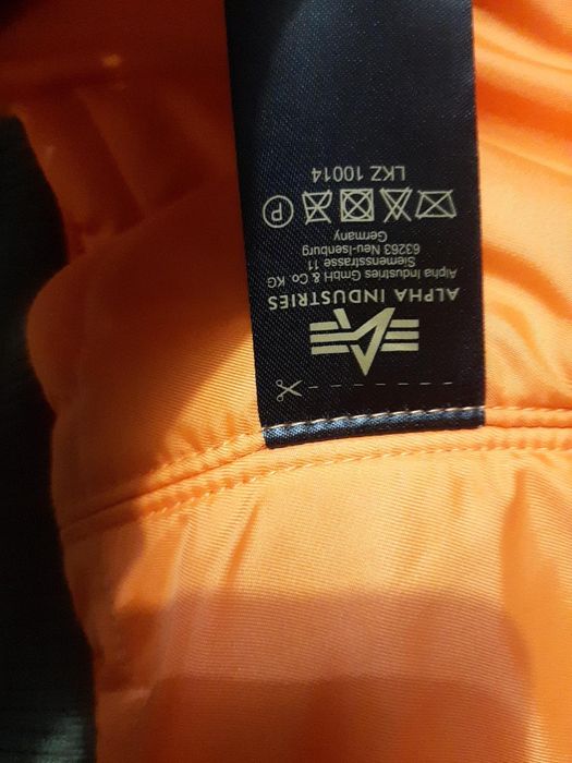 Бомбер Alpha Industries MA-1 VF NASA. 100% оригинал, из Европы