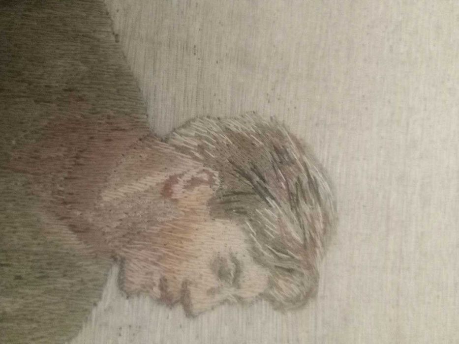 картина сотканная на холсте