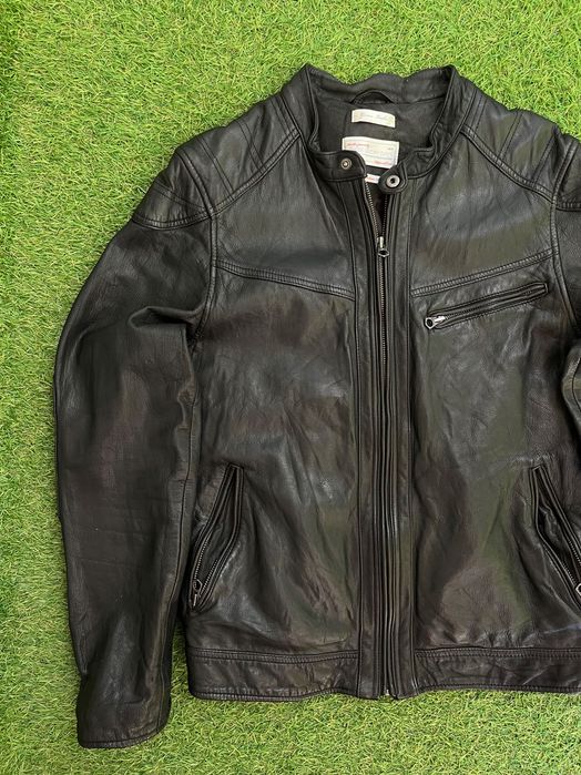 Мъжко яке от естествена кожа : These Glory Days Riki Leather Jacket M