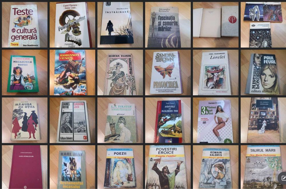 Carti diverse - romane, nuvele, psihologie etc - lista in descriere