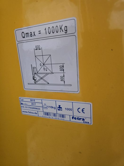 Transpalet hidraulic Fetra