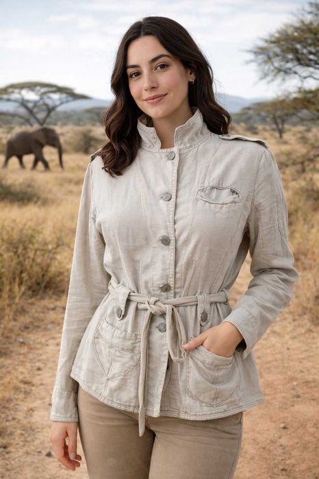 Sacou din in made in Italy