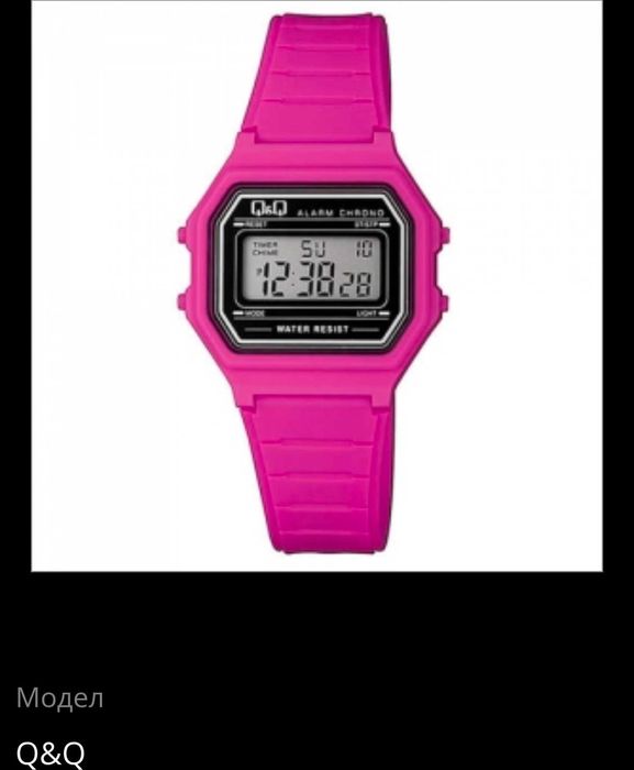 QiQ Дамски цикламен часовник