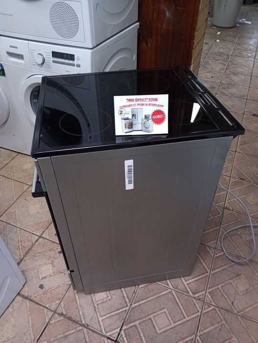 Чисто нова иноксова печка с керамичен плот Gorenje 2 години Гаранция!