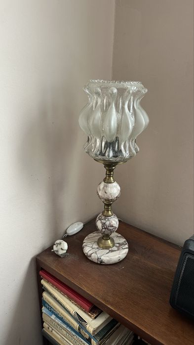 Ретро лампа мрамор