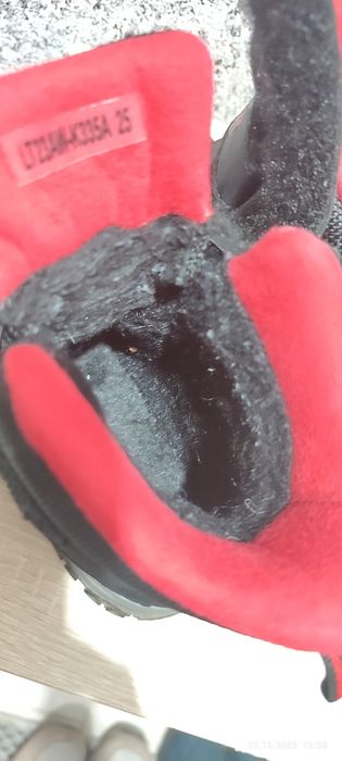 Зимние ботинки детские 25р