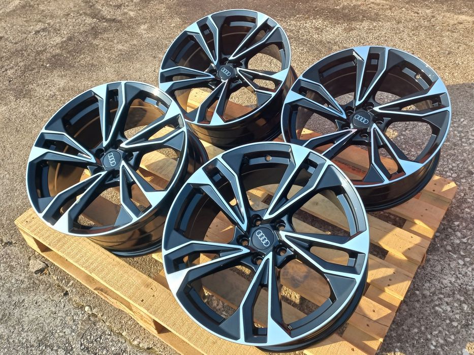 19 Audi RS25 8.5j et35 A4 A5 A6 A7 A8 Q3 Q5 Q7 Black Polish Чисто Нови