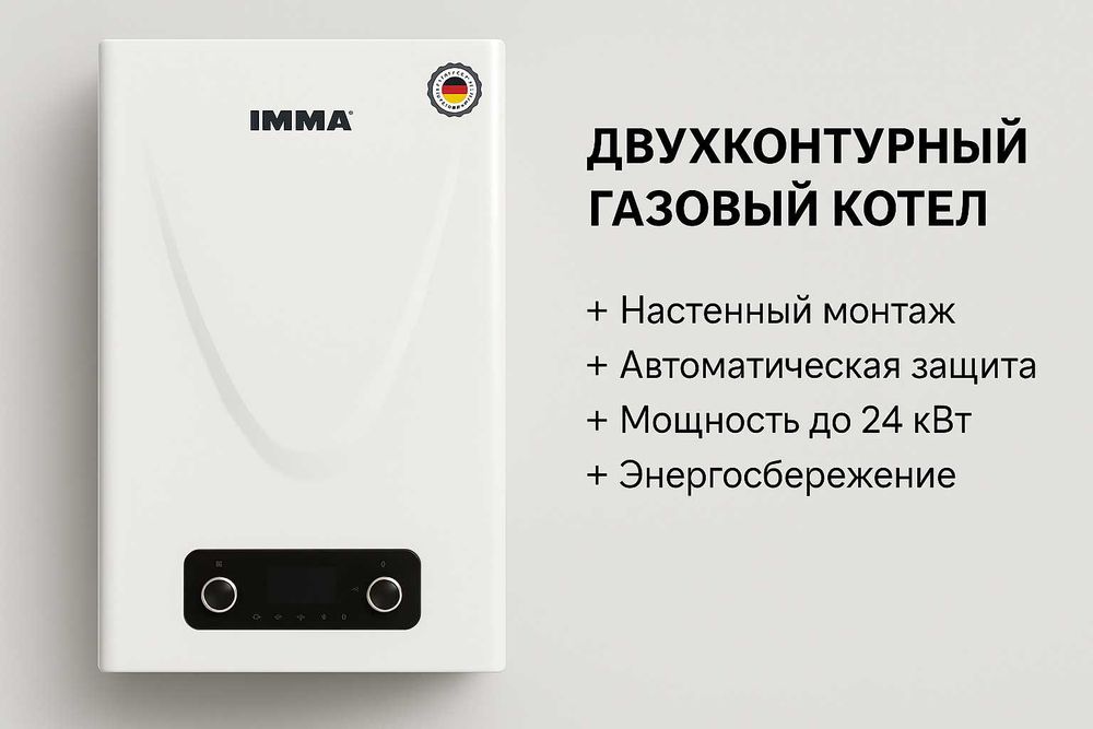 Акция! Двухконтурный Котел Газовый Катёл Оптом katyol Immer