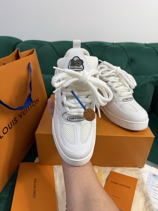 Adidasi Louis Vuitton Skate piele naturala 100% Full Box colectie noua
