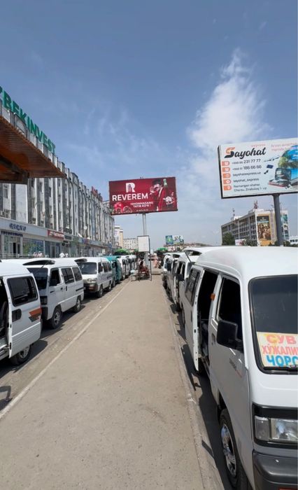 Vodiyda bilbord. Led ekran reklama| tashqi reklama  | Реклама в долине